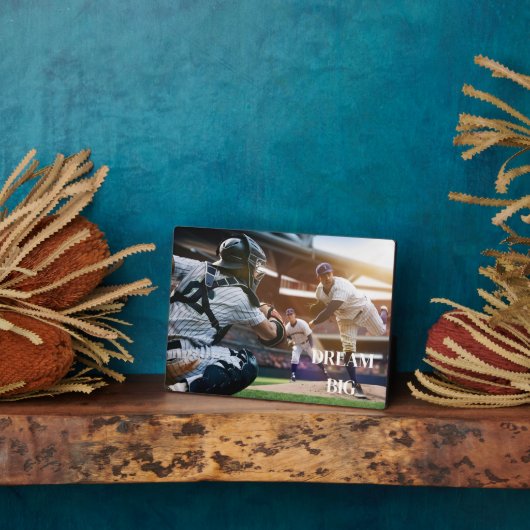 Art Deco Plaque-Baseball Fotoplatte (Seite)