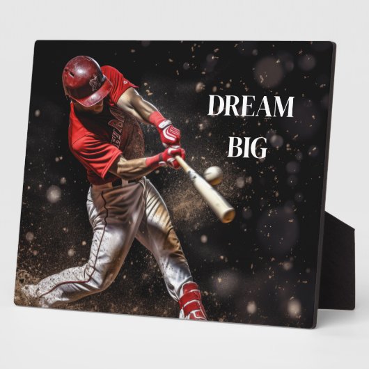 Art Deco Plaque-Baseball Fotoplatte (Seite)