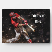 Art Deco Plaque-Baseball Fotoplatte (Vorderseite)