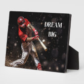 Art Deco Plaque-Baseball Fotoplatte (Seite)