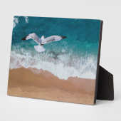 Art Deco Plaque Beach Scene Fotoplatte (Seite)