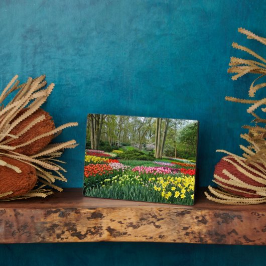 Art Deco Plaque-Blume Plaque Fotoplatte (Seite)