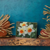 Art Deco Plaque-Blume Plaque Fotoplatte (Seite)