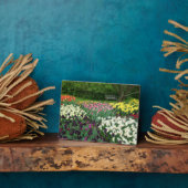 Art Deco Plaque-Blume Plaque Fotoplatte (Seite)