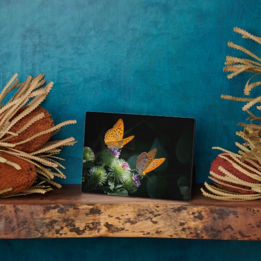 Art Deco Plaque-Butterflies Plaque Fotoplatte (Seite)