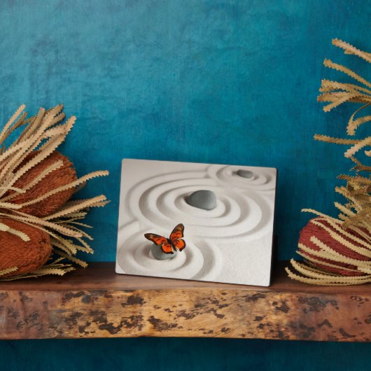 Art Deco Plaque-Butterfly Plaque Fotoplatte (Seite)