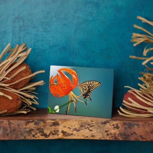 Art Deco Plaque-Butterfly Plaque Fotoplatte (Seite)