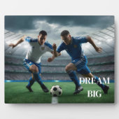 Art Deco Plaque-Soccer Fotoplatte (Vorderseite)
