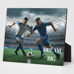 Art Deco Plaque-Soccer Fotoplatte