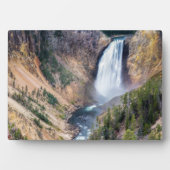 Art Deco Plaque-Yellowstone Falls Plaque Fotoplatte (Vorderseite)