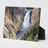 Art Deco Plaque-Yellowstone Falls Plaque Fotoplatte (Seite)