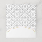 Art-Deco-Platzkarten für Hochzeiten oder Party Platzkarte (Außenseite Aufgefaltet)