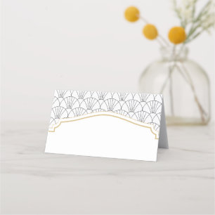 Art-Deco-Platzkarten für Hochzeiten oder Party Platzkarte