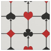 Art Deco Playing Card Anzug v2 Stoff (Nahaufnahme)