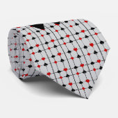 Art Deco Playing Card Anzugs v2 Mit Monogramm Krawatte (Gerollt)