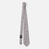 Art Deco Playing Card Anzugs v2 Mit Monogramm Krawatte (Rückseite)