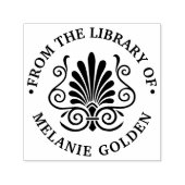 Art Deco Plume Arabesque Permastempel (Design)