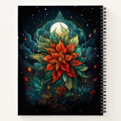 Art Deco Poinsettia Notizblock (Rückseite)