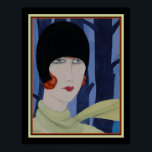 Art Deco "Portrait of Lili" von Gerda Wegener Poster<br><div class="desc">Portrait von Lili (Elbe) Art Deco Print von Gerda Wegener. Verfügbar in 11x14 und 16x20.</div>