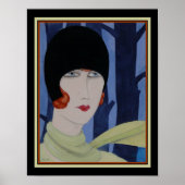 Art Deco "Portrait of Lili" von Gerda Wegener Poster (Vorne)