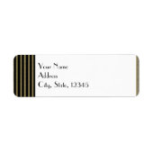 Art Deco Posh Wedding Label (Vorne)