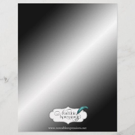 Art Deco Posh Wedding Menü (Rückseite)