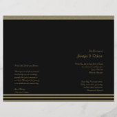 Art Deco Posh Wedding Programm (Vorderseite)