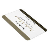 Art Deco Posh Wedding Speichern Sie das Datum Magnet (Rechte Seite)