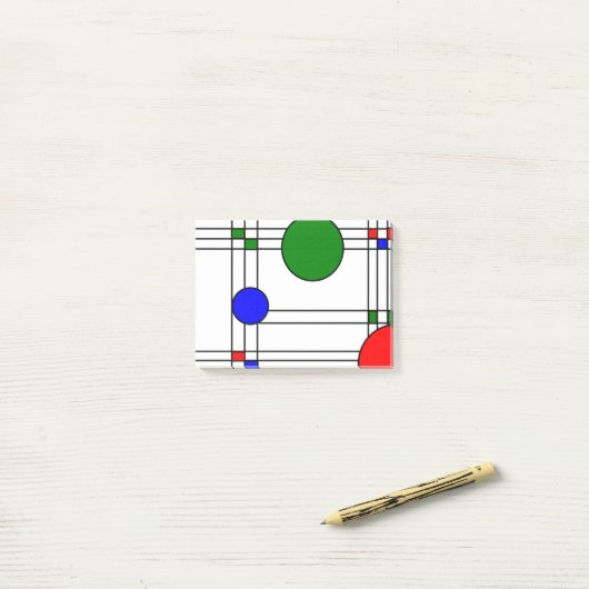 Art Deco Post-it Klebezettel (Auf Schreibtisch)