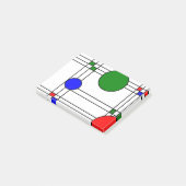 Art Deco Post-it Klebezettel (angewinkelt)