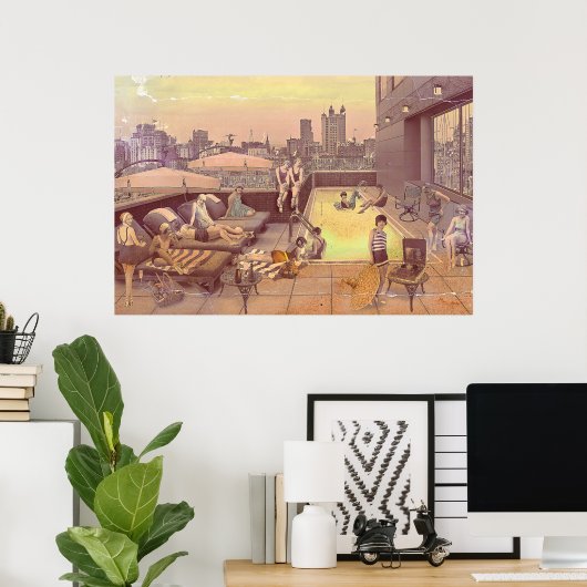 Art Déco Poster (Heimbüro)