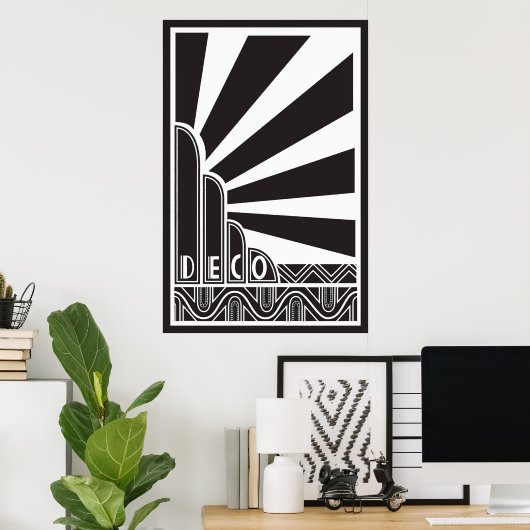 Art Deco Poster (Heimbüro)