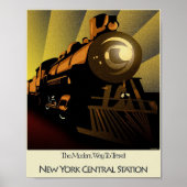 Art Deco Poster Bahnhof New York (Vorne)