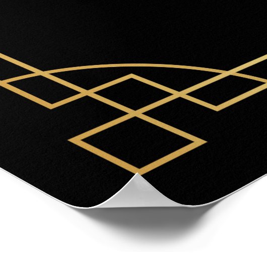 Art Deco Poster "Ein kleines Party hat Nobod nie g (Ecke)