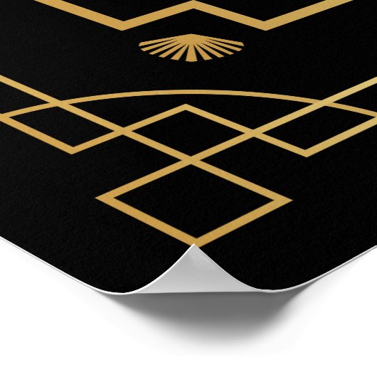 Art Deco Poster "Hello Old Sport" (Ecke)