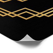 Art Deco Poster "Let's Party Like Gatsby" (Ecke)