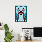 Art‑Déco‑Poster Poster (Heimbüro)