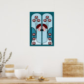 Art‑Déco‑Poster Poster (Küche)