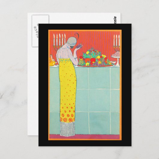 Art Deco Postkarte 8 (Vorne/Hinten)