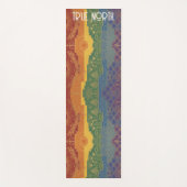 Art Deco Pride Flag | True North Personalised Yogamatte (Vorderseite)