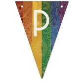 Art Deco Pride-Flagge | Pride Lives Here-Wimpel Wimpelkette (Erste Fahne)
