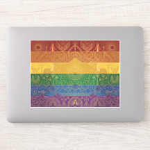 Art Deco Pride-Flagge | Regenbogen I Vintage-Aufkl