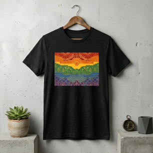 Art Deco Pride-Flagge   Regenbogen II Vintage 1920 Tri-Blend Shirt