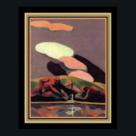 Art Deco Print by A. M. Hopfmuller 16 x 20 Poster<br><div class="desc">Einzigartiger Art Déco-Druck von A.M. Hopfmuller mit menschlichen Gesteinsformationen in ruhiger Umgebung.</div>