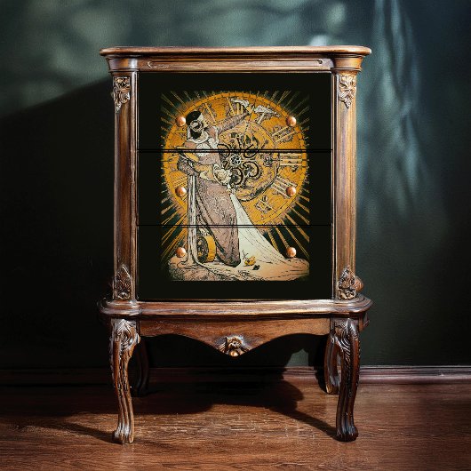 Art Deco Print From Jugend Magazine 1900 Decoupage Seidenpapier