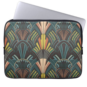 Art Deco Print Neopren Laptop Schlauch, 13" 15" Laptopschutzhülle