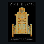 Art Deco-Print Poster<br><div class="desc">Ein schönes Beispiel für Art Déco in der Architektur. Als Ergänzung zu Ihrer Wanddekoration für Zuhause oder Büro.</div>