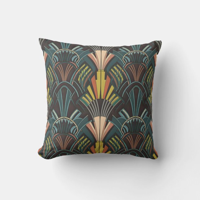 Art Deco Printpilz | d.jemmes Kissen (Vorderseite)