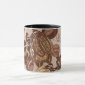 Art Deco Protea Blume Tasse (Zentrum)