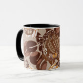 Art Deco Protea Blume Tasse (Vorderseite Links)